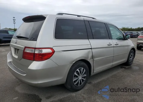 2007 Honda Odyssey Exl from USA, damaged, VIN 5FNRL38797B136169